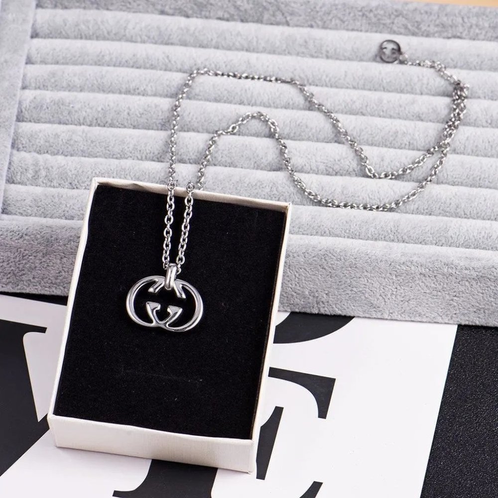 silver necklace